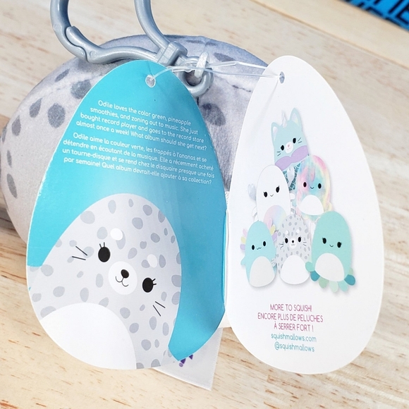 Squishmallow Isis the Spotted Seal 3.5" Clip UltraSoft Stuffed Sealife Plush NWT - Picture 11 of 12